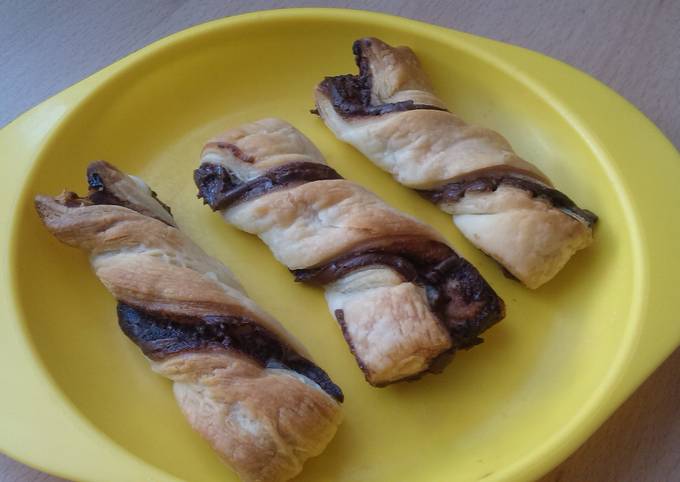 Recipe of Perfect Vickys Nutella Twists, Gluten, Dairy, Egg & Soy-Free