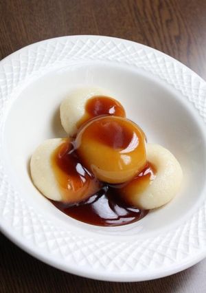 A picture of Healthy Tofu Shiratama Rice Cakes.