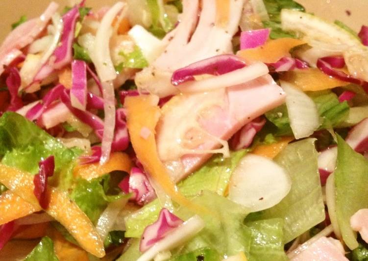 Easiest Way to Prepare Quick Ham and Red Cabbage Salad