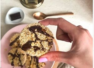 Una foto de Snack de amaranto y chocolate