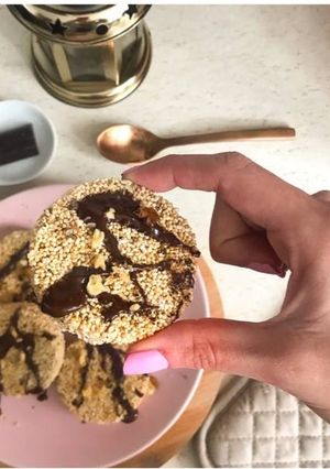 Una foto de Snack de amaranto y chocolate