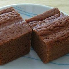 Steamed Okara Powder Bread with Cocoa A picture of Steamed Okara Powder Bread with Cocoa.