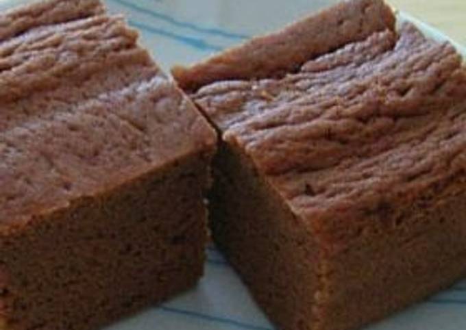 Steamed Okara Powder Bread with Cocoa