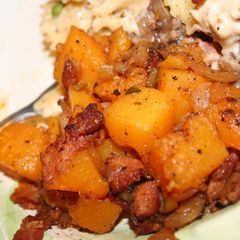 A picture of Bacon Roasted Butternut Squash.