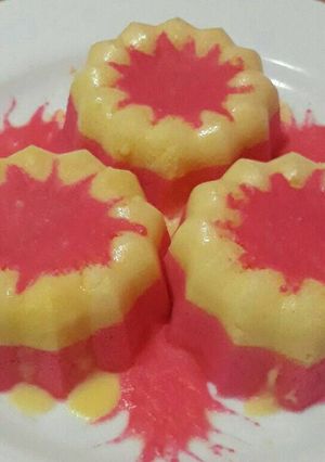 Foto resep Bolu kukus merah putih