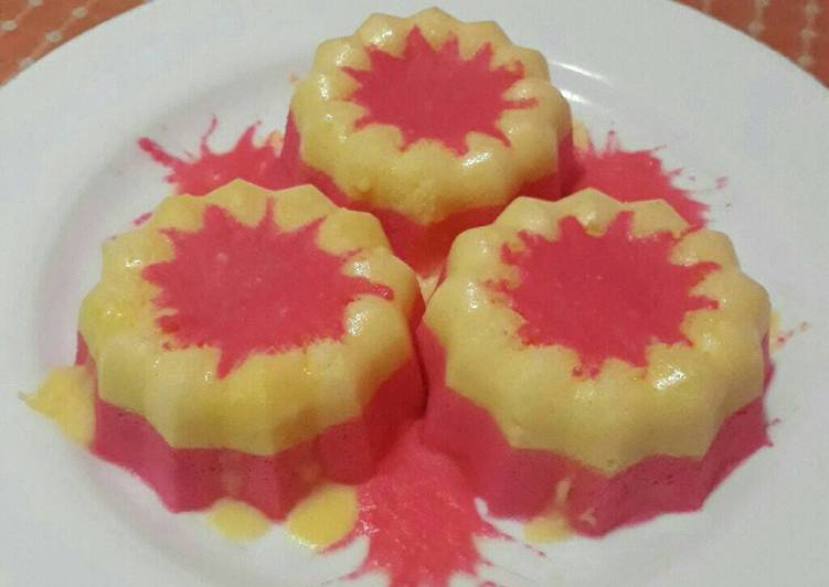 Langkah Mudah untuk Menyiapkan Bolu kukus merah putih Anti Gagal