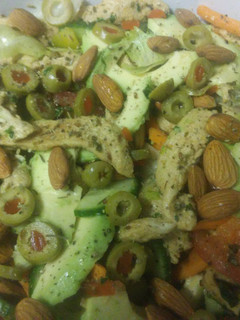 A picture of Chicken Avocado Salad.