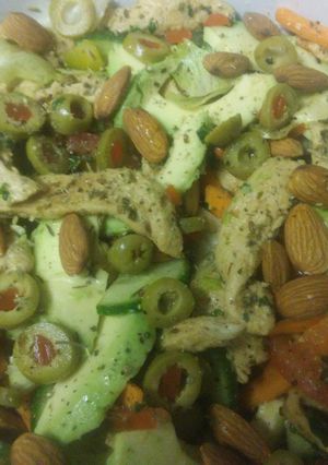 A picture of Chicken Avocado Salad.
