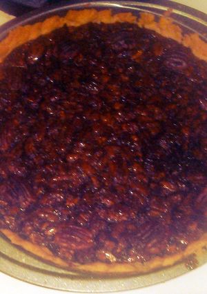 A picture of Chocolate Pecan Pie.