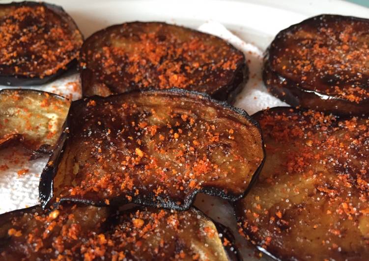 Easiest Way to Make Super Quick Homemade Crispy eggplant chips