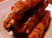 A picture of pork with burdock root