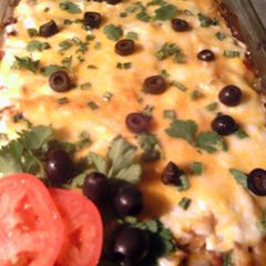 A picture of mexican manicotti.