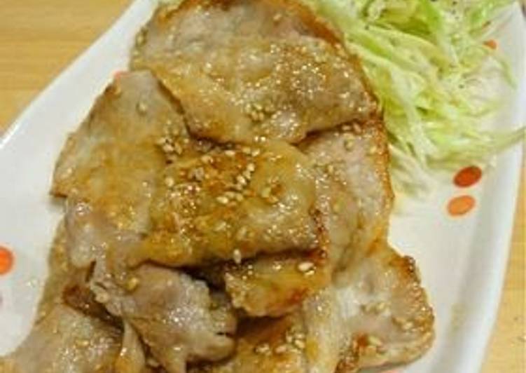 Recipe of Favorite Our Simple Pan-Fried Ginger Pork
