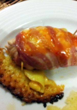 A picture of Sweet Chilli Bacon Wrapped Chicken.