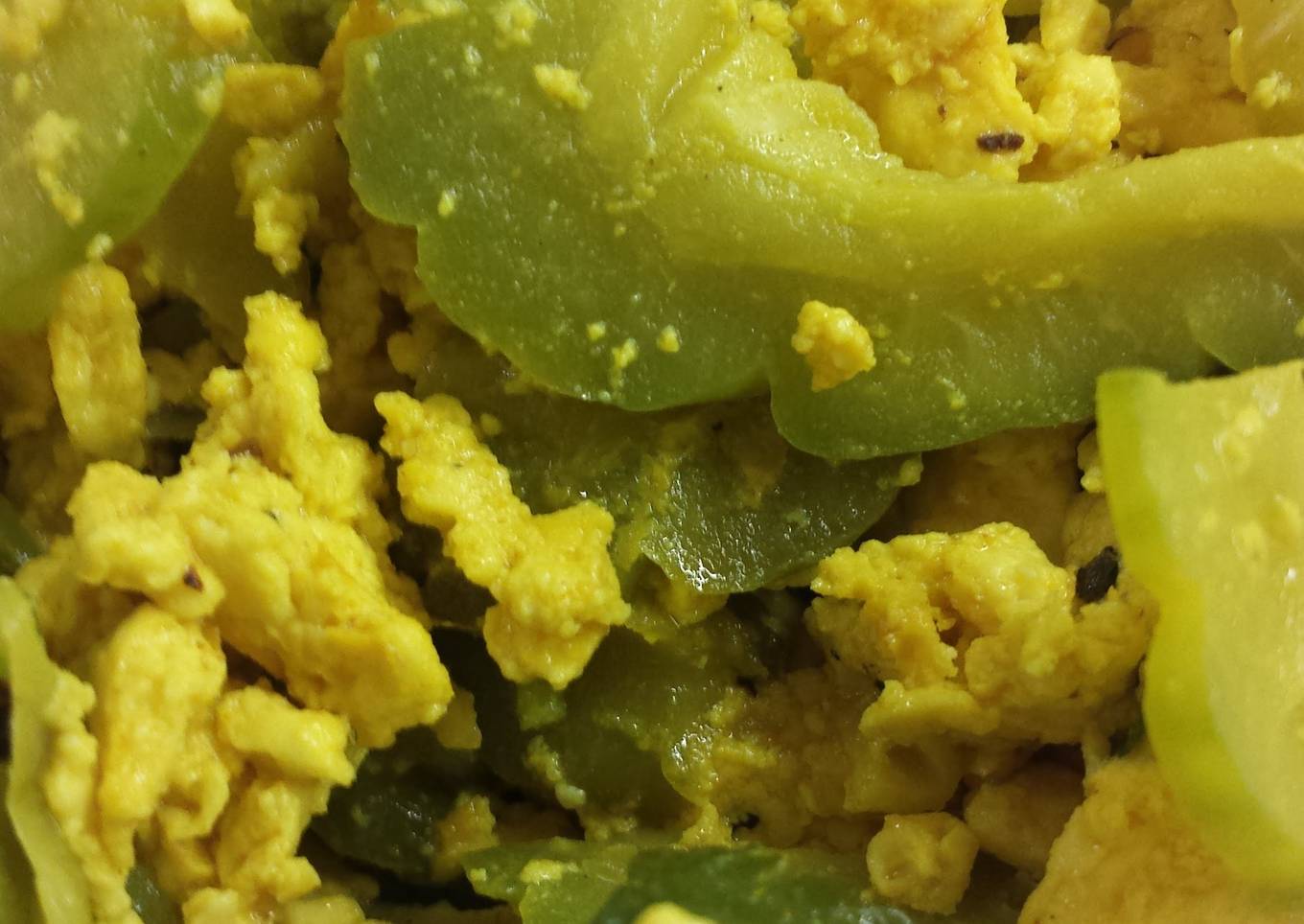 Bitter melon and tofu stir fry