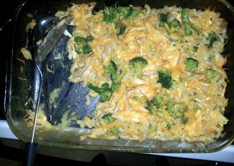 Recipe of Super Quick Homemade Chicken brocoli mac n cheese