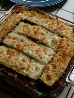 A picture of Zucchini Lasagna (no noodles).