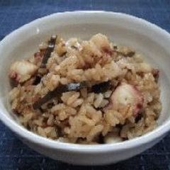 A picture of Our Family Recipe for Octopus Rice.