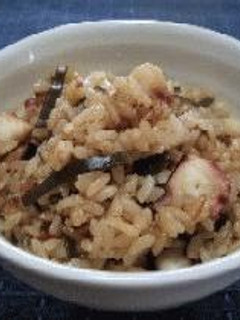 A picture of Our Family Recipe for Octopus Rice.