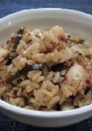 A picture of Our Family Recipe for Octopus Rice.
