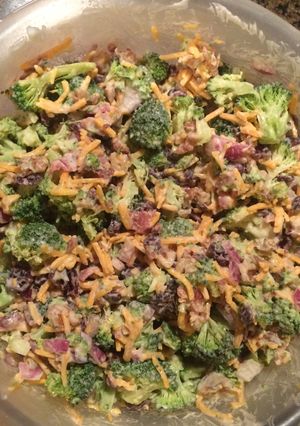 A picture of Broccoli Bacon Salad.