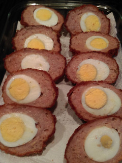 A picture of Mandys Scotch eggs.