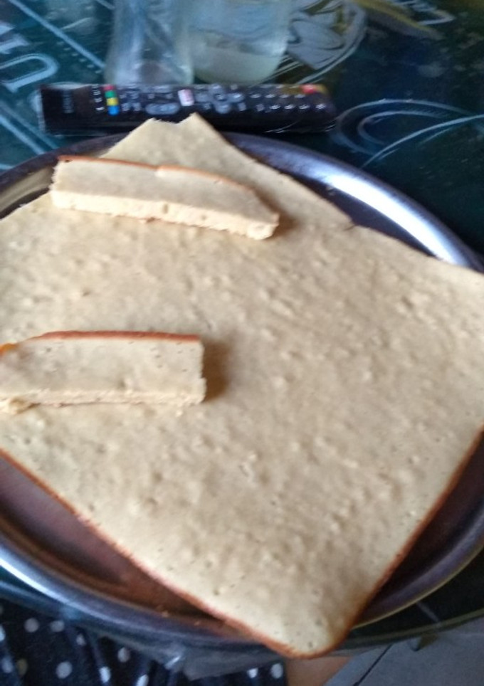 Una foto de Bizcochuelo de vainilla sin harina leudante