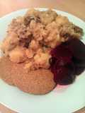Vickys Scottish Stovies with Homemade Oatcakes, GF DF EF SF NF