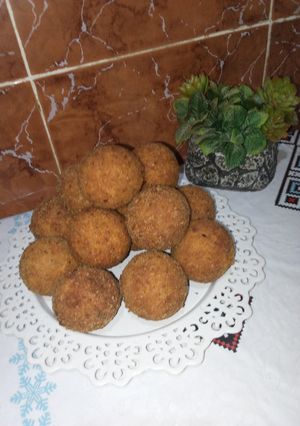 صورة لوصفة كروكات البطاطا محشية بالكفتة