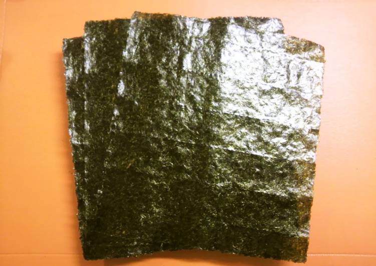 Simple Way to Make Homemade Nutritious Toasted Nori Seaweed for Dieters (Toasting Instructions)