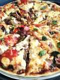Pizza de frijoles picantes