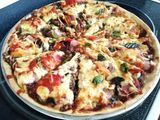 Pizza de frijoles picantes