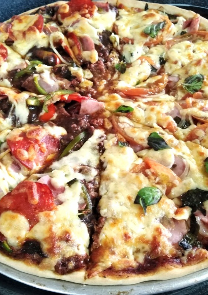 Una foto de Pizza de frijoles picantes