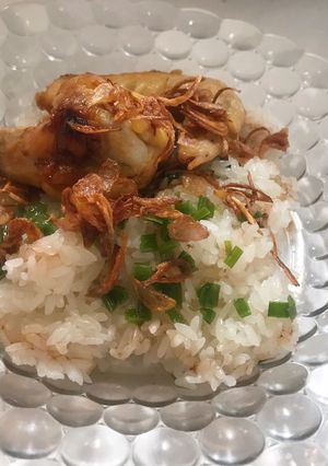 Hình của món Xôi gà.
