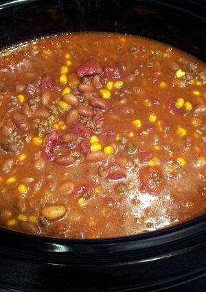 A picture of Crock Pot Taco Chili.