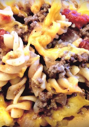 A picture of Cheeseburger Casserole.