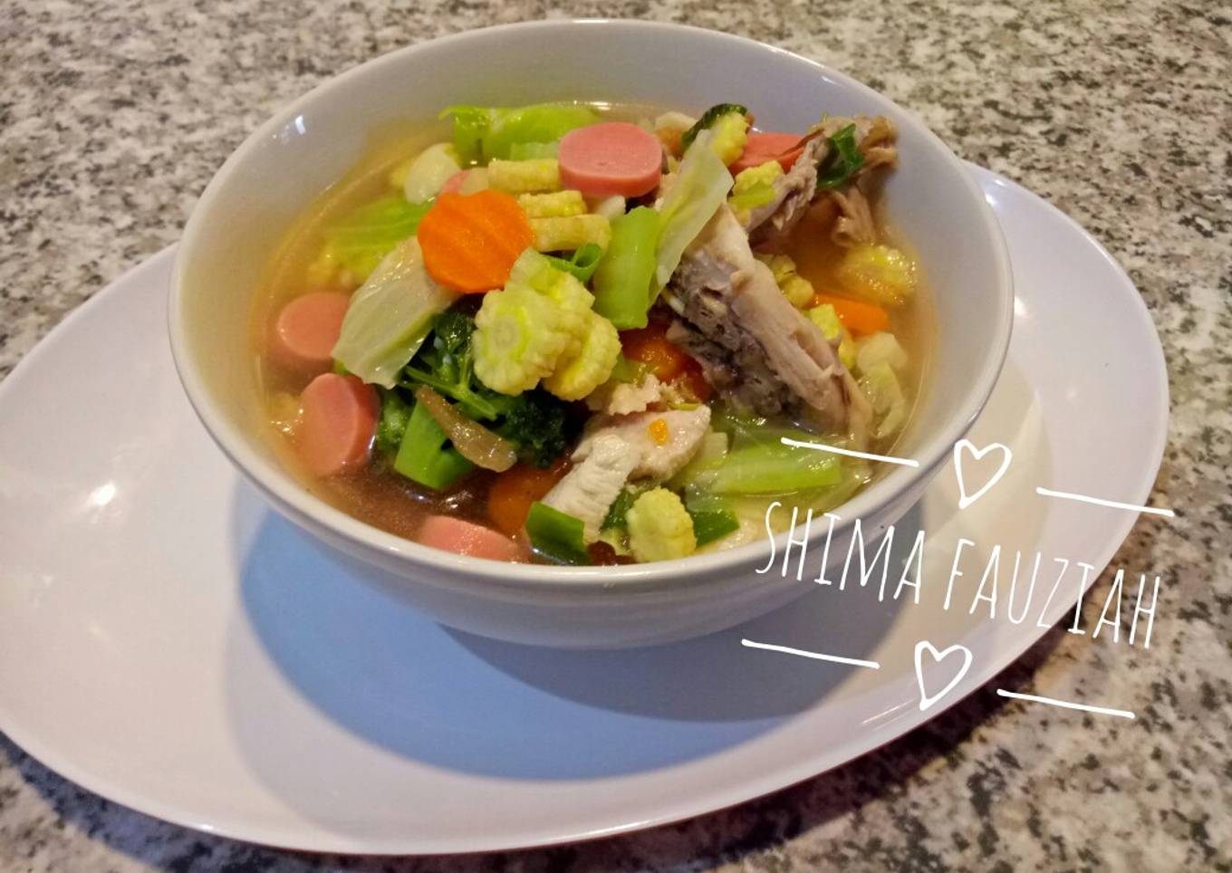 Sop Kaldu Tulang Ayam Sarapan