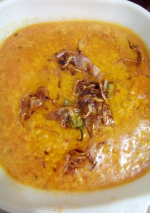 A picture of Yummy Moong Daal (split yellow lentils) by Nanacy.