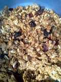 Healthy crunchy granola clusters