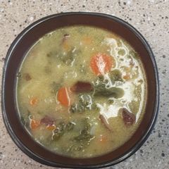 A picture of Homemade toscana soup.