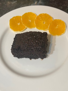 A picture of Chocolate cake with syrup (aka Sokolatopita in greek).