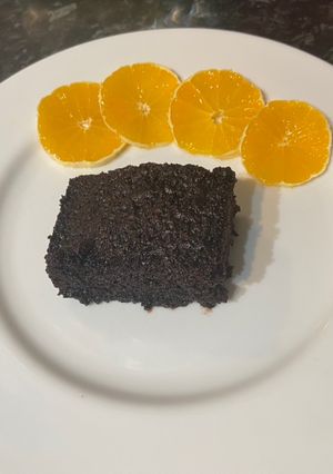 A picture of Chocolate cake with syrup (aka Sokolatopita in greek).