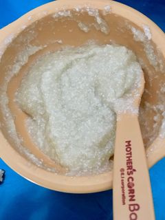 Foto resep Mpasi 6 bulan bubur nasi + tahu sutra + labu siam