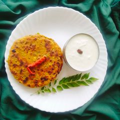 A picture of SPROUT PANEER PARATHA (High protein meals).