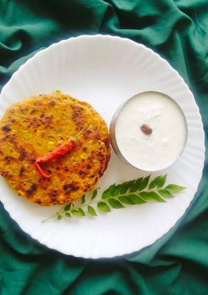 A picture of SPROUT PANEER PARATHA (High protein meals).
