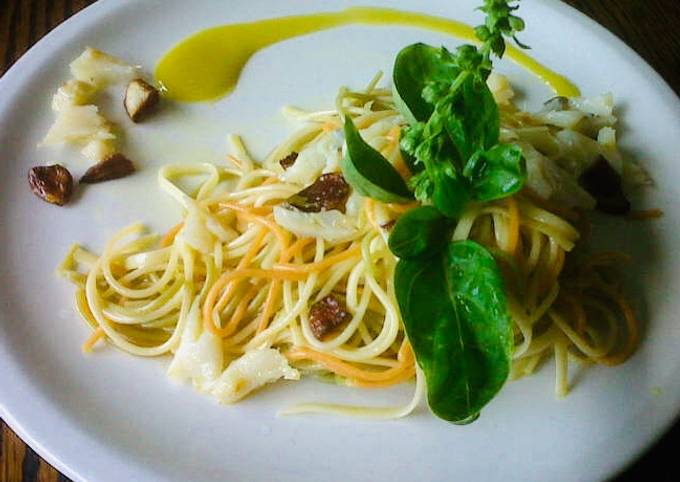 Pasta con Bacalao al Pil-Pil! Receta de LocodelHoyuelo- Cookpad