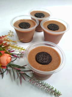 Foto resep Silky Puding Milo 🍮