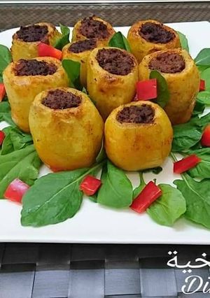 صورة لوصفة بطاطس محشية لحمة مفرومة