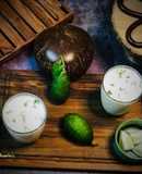 Gondhoraj-Pudina Ghol or Mint-Kaffir Lime Lassi 🥤