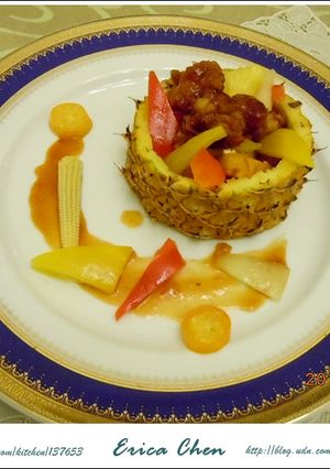 年菜預演~~旺旺咕咾肉，很簡單 的食譜成品照片